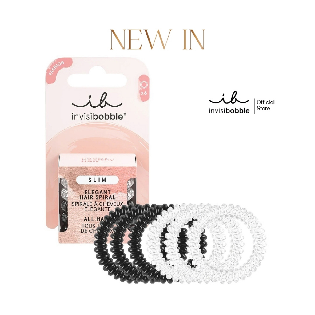 invisibobble ยางรัดผม ผมไม่เป็นรอย รุ่น Slim สี Day and Night (1 กล่องบรรจุ 6 ชิ้น)
