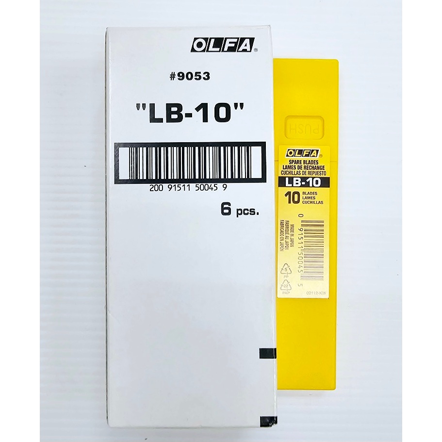 ใบมีดคัตเตอร์ OLFA LB-10 ยกกล่อง 60 ใบ