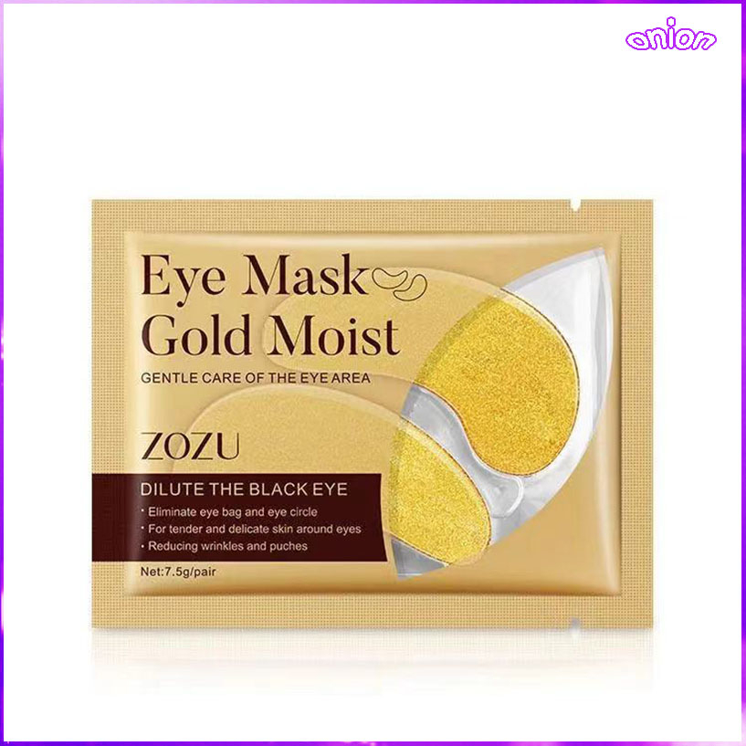 มาร์คตาแผ่นทองคำ Eye Mask Gold Moist สูตรคอลลาเจนทองคำ ลดริ้วรอย รอยตีนกา ลดถุงใต้ตา นทองคำลดริ้วรอยรอยตีนกาลดถุงใต้ตา