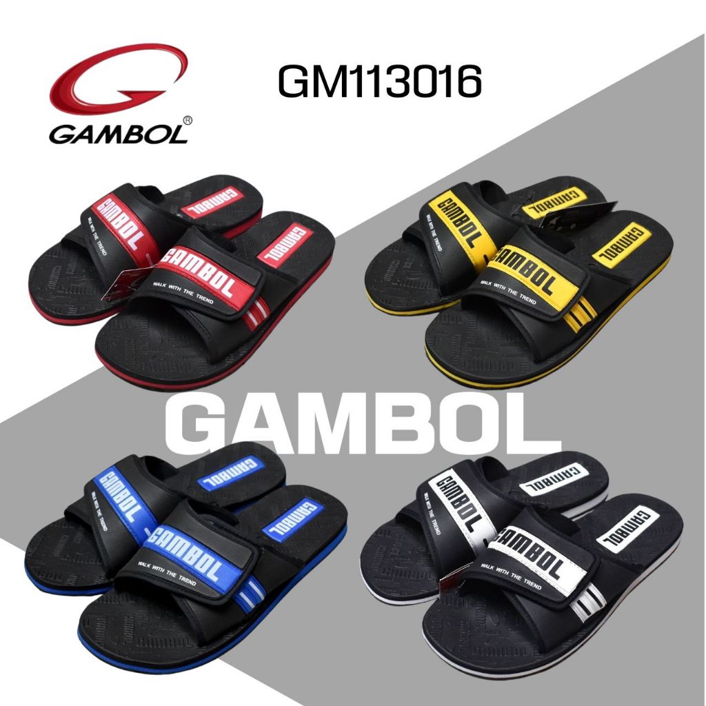 GAMBOL รุ่น GM13016 รองเท้าแตะแบบสวม ปรับขนาดได้ ไซส์ 40-44