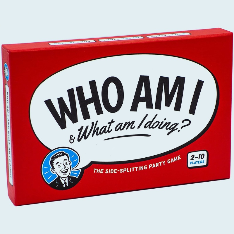 Who Am I & What Am I Doing? – Charades & Impressions Card Game for Adults, Couples & Family - for Travel, Board Game Nig