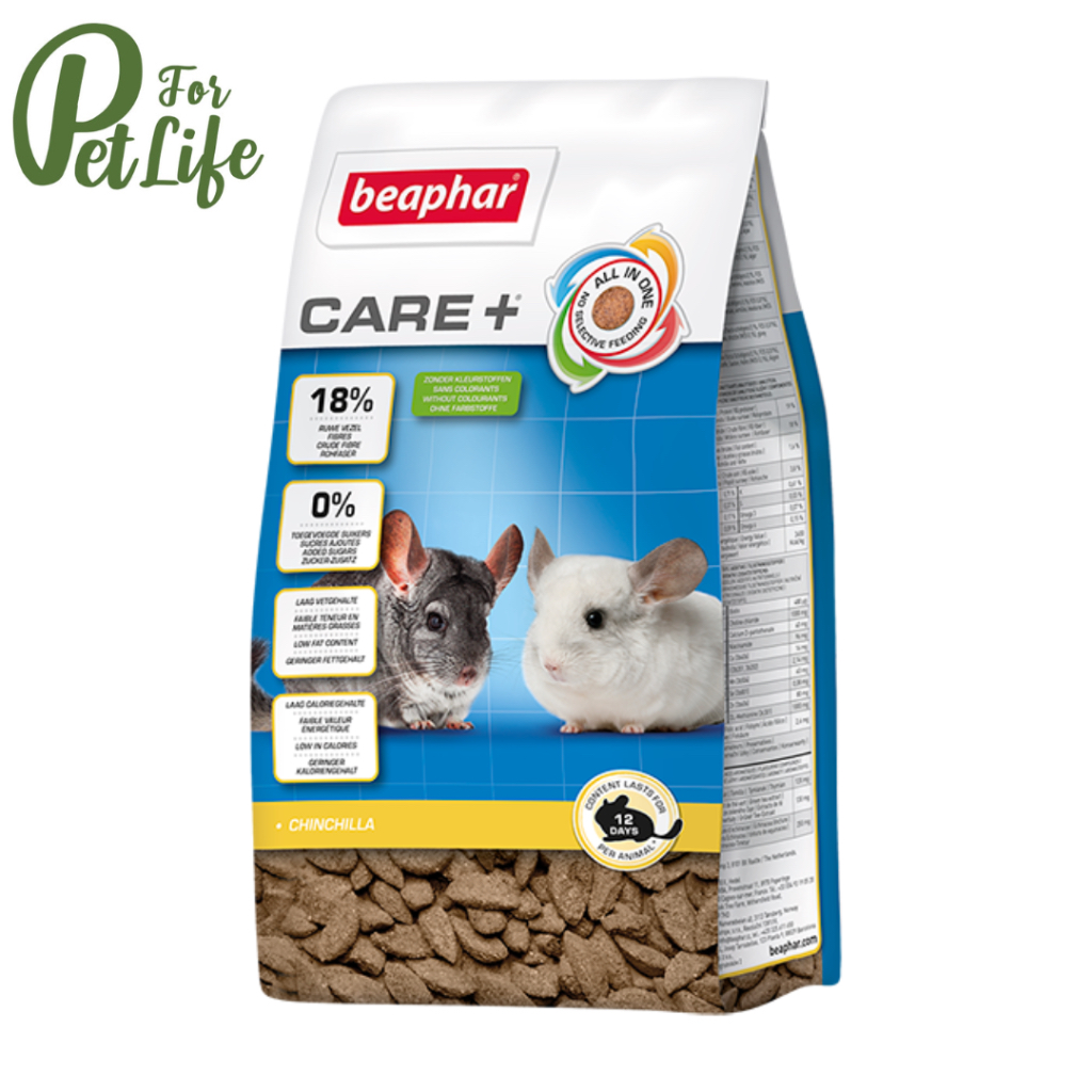 Beaphar Care Chinchilla บีฟาร์ อาหารชินชิล่า เเคร์พลัส ขนาด 1.5 กิโล / 5 กิโล
