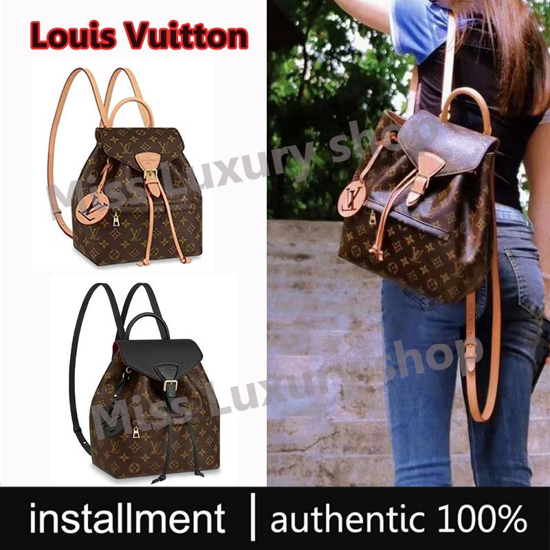 Louis Vuitton/LV Montsouris กระเป๋าเป้ ของแท้100%