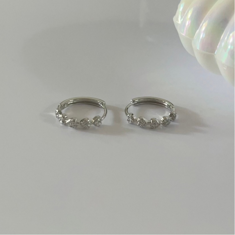292-littlegirl gifts- Wheel of hearts earrings s925