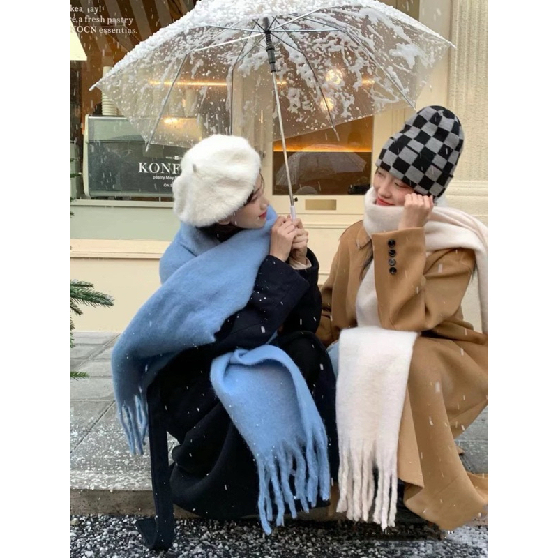 cpjgirlxx | พร้อมส่งจากไทย 🇹🇭 Claus Wool Scarf🧣 - ผ้าพันคอวูลแบบยาว นุ่ม