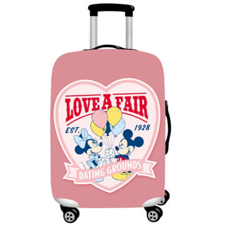 18-32 นิ้ว ผ้าคลุมกระเป๋าเดินทางแบบยืด ลายมิกกี้ มินนี่ออกเด…