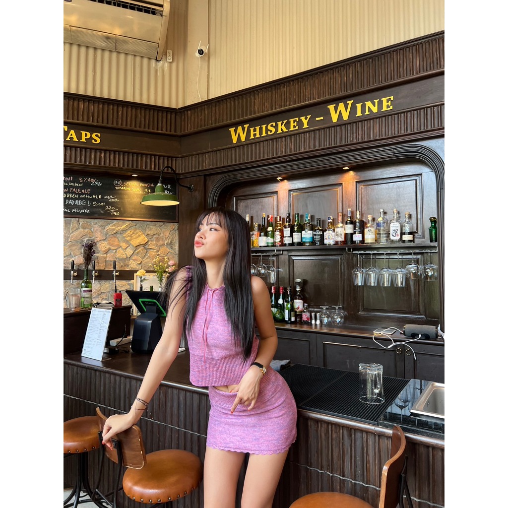 #JND693 SET ครอปและกระโปรง