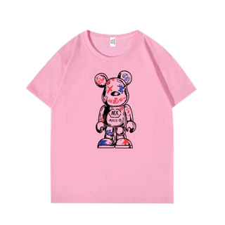 ES.SHOP28 เสื้อยืดแขนสั้นแฟชั่น oversized คอกลมผู้หญิง อเวอร์ไซส์เกาหลี ฮิปฮอป แฟชั่นวัยรุ่น วินเทจ ES12