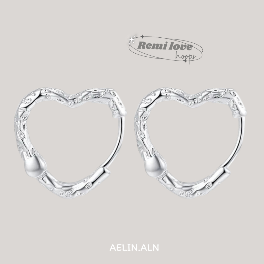Remi love hoops – Aelin.aln (nickel free) #R-103 ราคา ถูกที่สุด ดีลบีเคเค แกลเลอรีภาพที่ 4