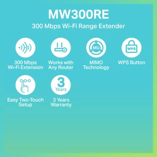 Mercusys MW300RE 300Mbps และ ME30 AC1200 WiFi Range Extender ตัวขยายสัญญาณ wifi กระจายและขจัดจุดอับสัญญาณ รับประกัน 3 ปี