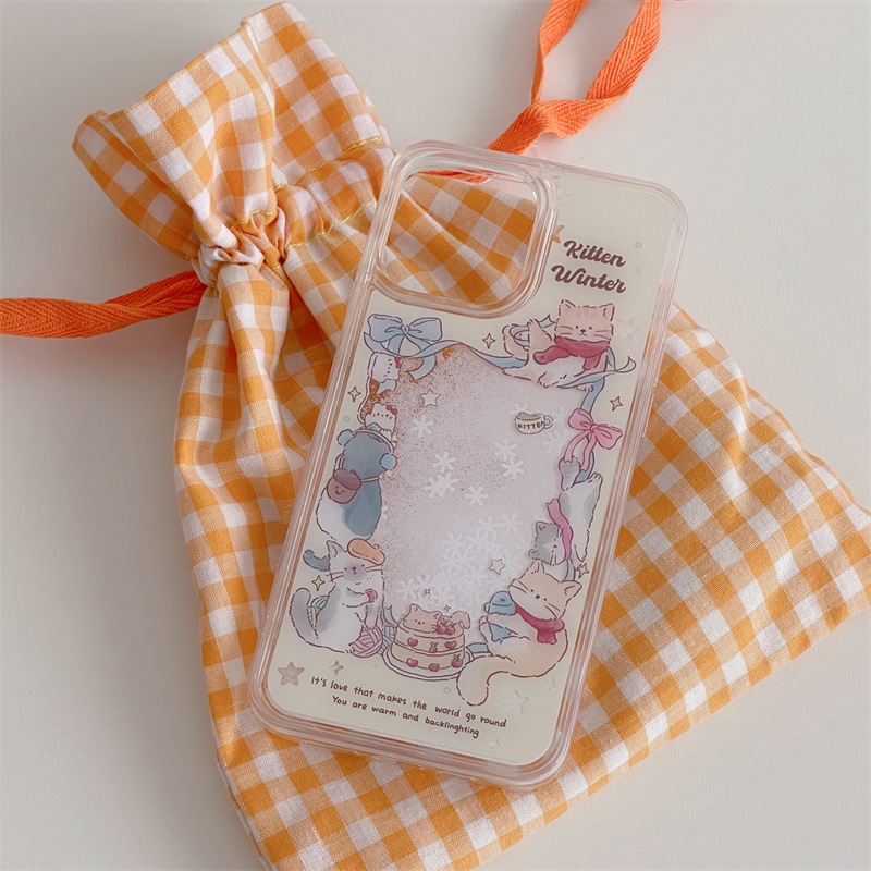 เคสลายตู้น้ำแมววินเทอร์ เคสไอโฟน พร้อมส่ง เคสสำหรับ IPHONE CASE 11-15PROMAX