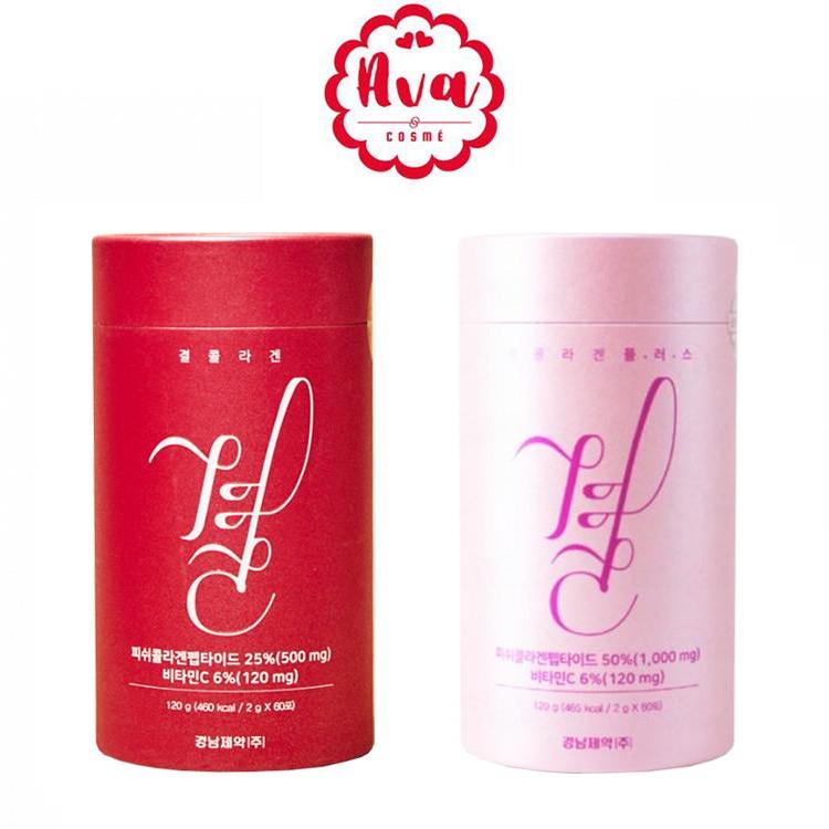 Lemona Gyeol Collagen 500 mg. คอลลาเจนกระปุกแดง /Lemona Gyeol Collagen plus Pink 1000 mg. เลโมน่า คอลลาเจนกระปุกชมพู
