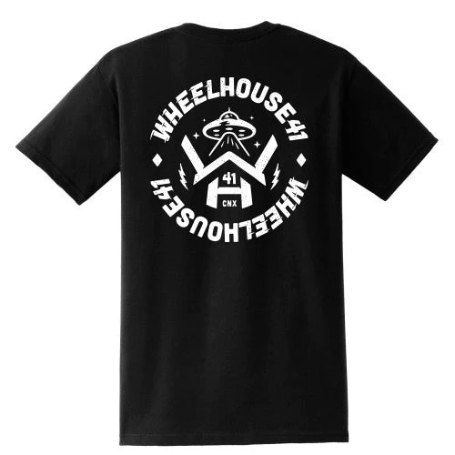 เสื้อยืดคอกลม Wheelhouse41 Rider V2 T-Shirt Black