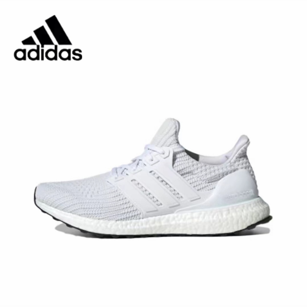 รองเท้าวิ่ง adidas Ultraboost 4.0 DNA ระบายอากาศลื่น และทนทานต่อการสึกหรอ 100% สีขาว