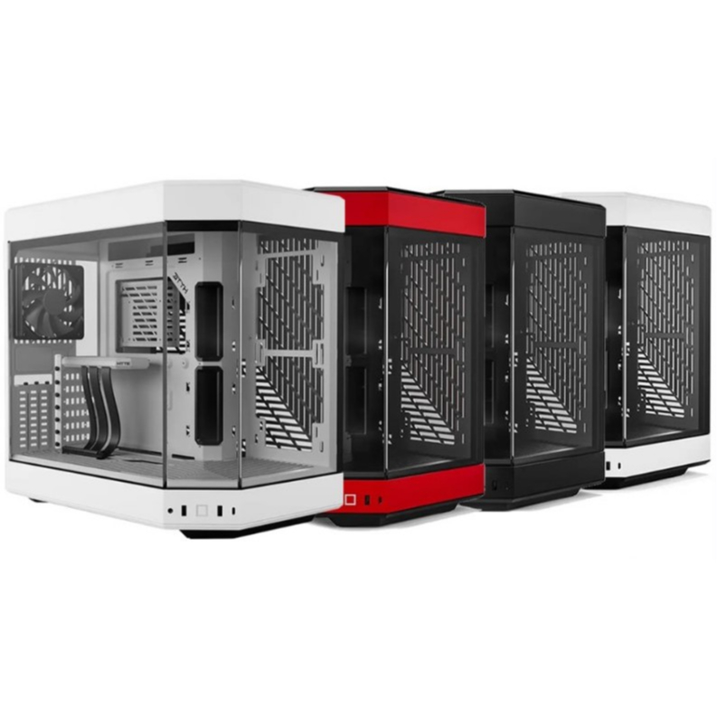 HYTE Y60 WITH 3 FANS AND RISER VERTICAL GPU MOUNT