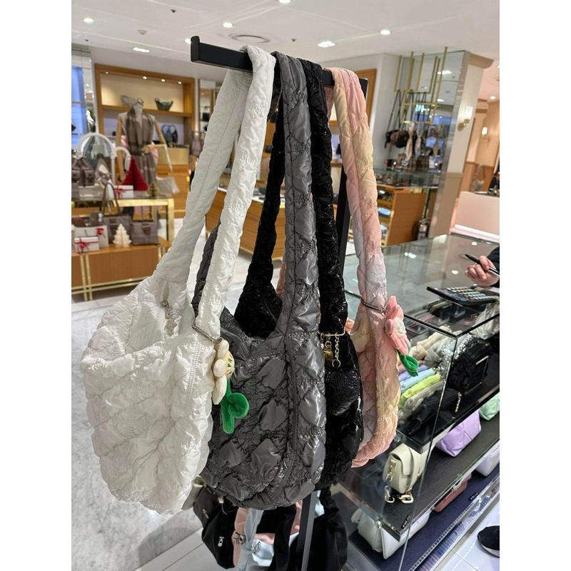 (พร้อมส่ง) กระเป๋า Carlyn Soft M/L bag สี Steel ของแท้จากเกาหลี - รูปที่ 6