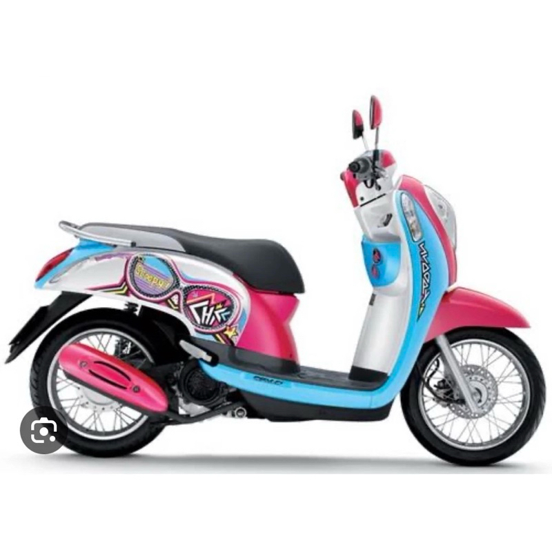 ชุดสี เฟรม ฮอนด้า สกู้ปปี้ ไอ ตัวใหม่ สีตามรูป  Honda Scoopy i new รุ่นไฟเลี้ยวบังลม ปี 2012-2016   