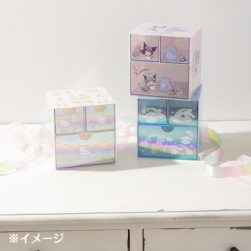 กล่องลิ้นชักสีมุกขนาด 13.5x14x12cm  นำเข้าจากประเทศญี่ปุ่น
