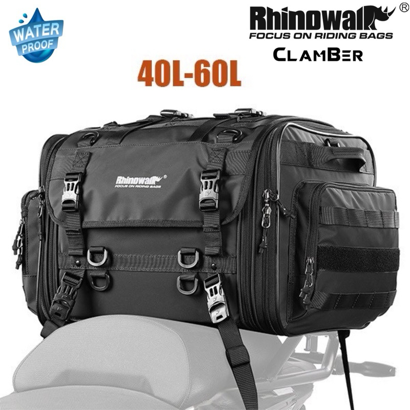 Rhinowalkกระเป๋าท้ายมอเตอร์ไซต์งาน กระเป๋าเดินทางมอเตอร์ไซค์