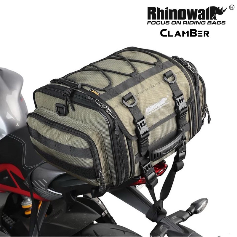 Rhinowalk กระเป๋ามัดท้ายมอเตอร์ไซค์ ขนาดความจุ 19L ขยายเป็น 26L ได้