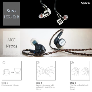 Spinfit W1 จุกหูฟัง ซิลิโคน สำหรับหูฟัง In-Ear Monitors (IEMs) Silicone Eartips for Earphones
