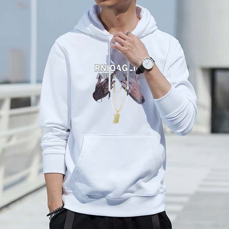 BK673-LONG เสื้อฮู้ตแขนยาวสกรีนลายแฟดูชั่น ผ้าโพลีเอสเตอร์ ใส่สบายทุกฤดู