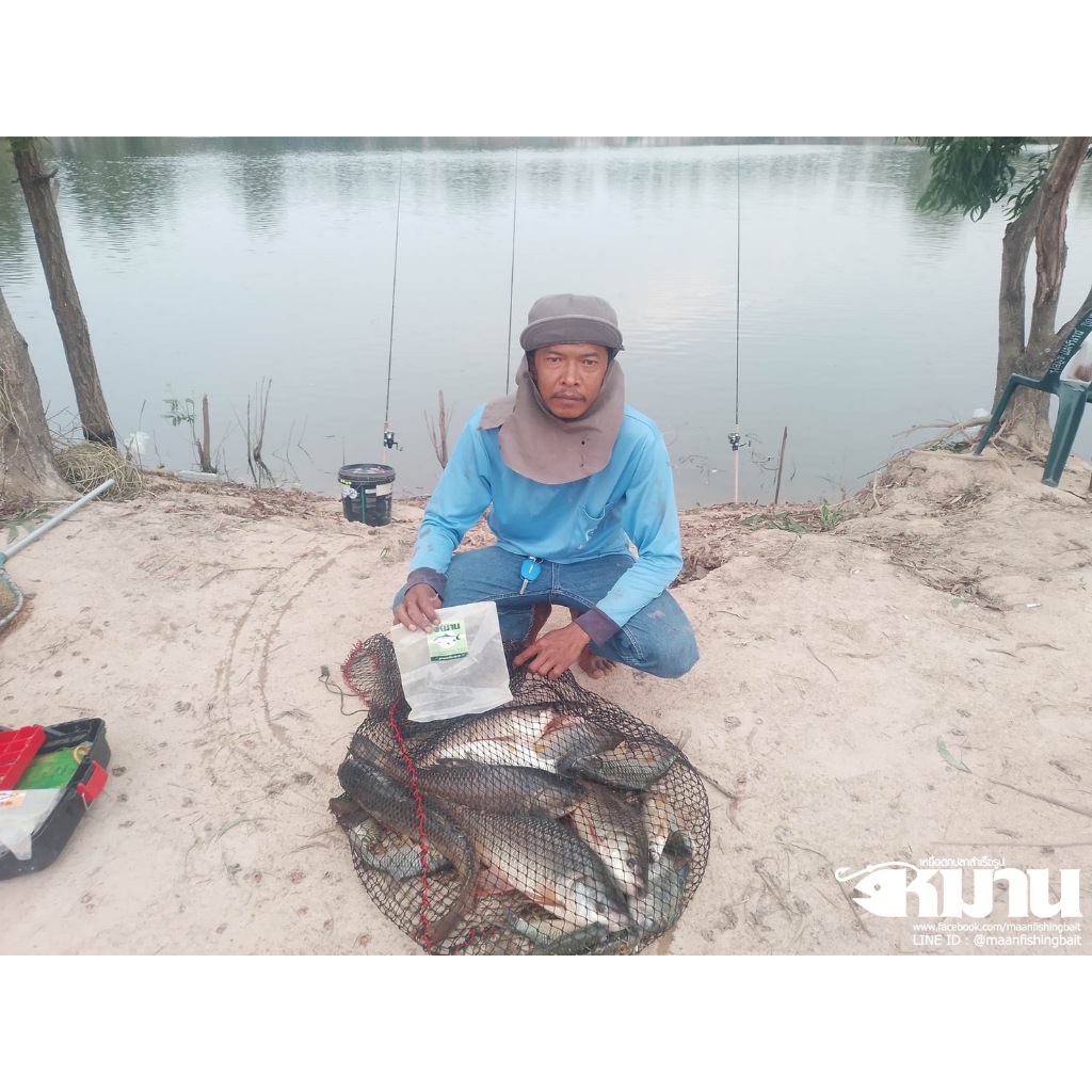 เหยื่อหมาน เหยื่อตกปลาหน้าดิน สูตรยี่สก/ปลาจีน หัวเชื้อเข้มข้น ชุด 2 ถุง (0.8กก.) - รูปที่ 4