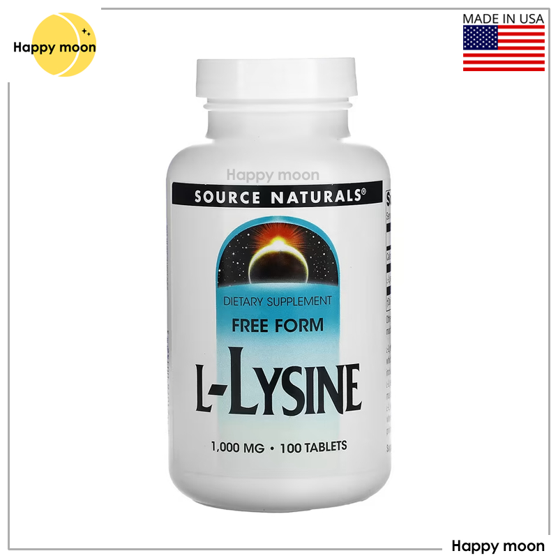 Source Naturals, L-Lysine, 1,000 mg, 100 Tablets