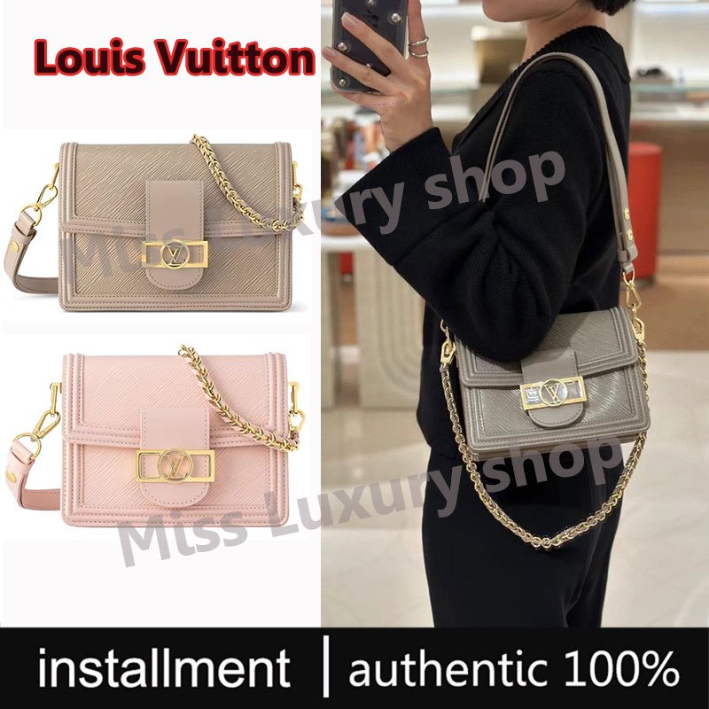 Louis Vuitton/LV Dauphine Epi กระเป๋าสะพายข้าง ของแท้100%