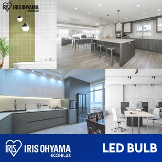 IRIS OHYAMA หลอดไฟ LED bulb Daylight ไฟ LED 6500K ขั้ว E27 3.5W 4.5W 6W 7W 10W ใช้ได้นาน15 ปี (30,000ชม.)แพ็ค 2/3/6