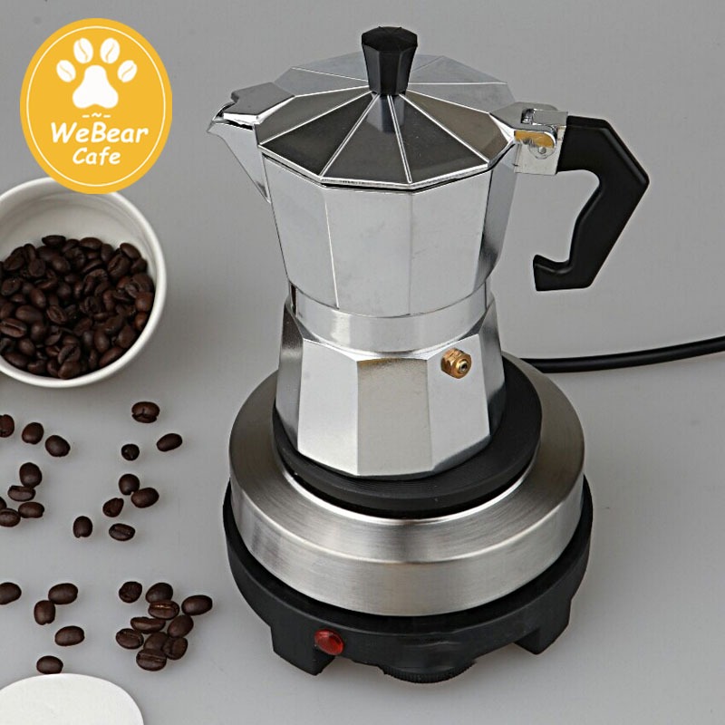WeBear Cafe☕ ชุดหม้อต้มกาแฟ Moka Pot 3/ 6 ถ้ว HAMZ