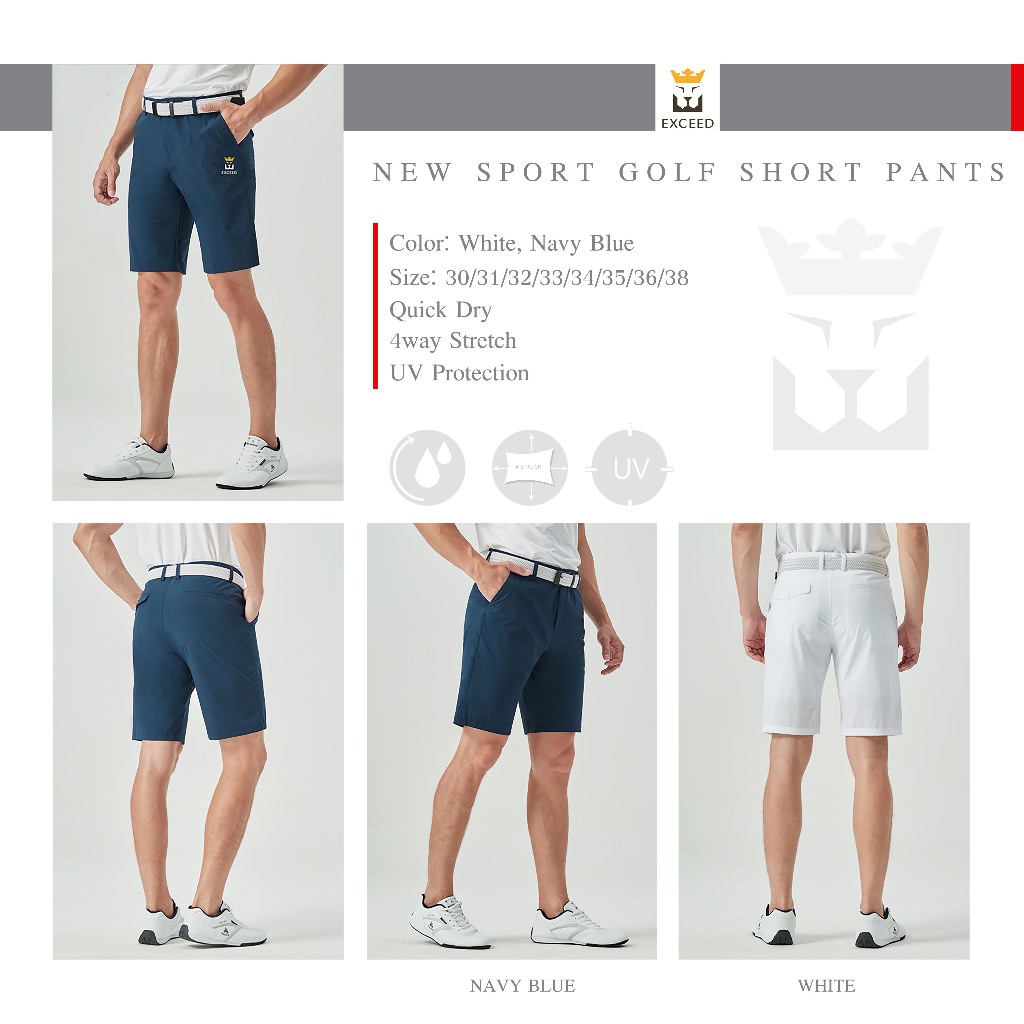 [11GOLF] PGM รหัสสินค้า KUZ057 กางเกงกอล์ฟ ผู้ชาย PGM KUZ057 Men Golf Short Pants กางเกงกอล์ฟขาสั้น