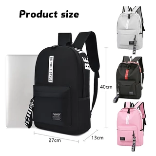 พร้อมส่ง กระเป๋าเป้สะพายหลัง backpack 20L กระเป๋านักเรียน มัธยมต้น/มัธยมปลาย เป้เดินทาง ลำลอง ใส่ได้แล็ปท็อป 14นิ้ว 4สี