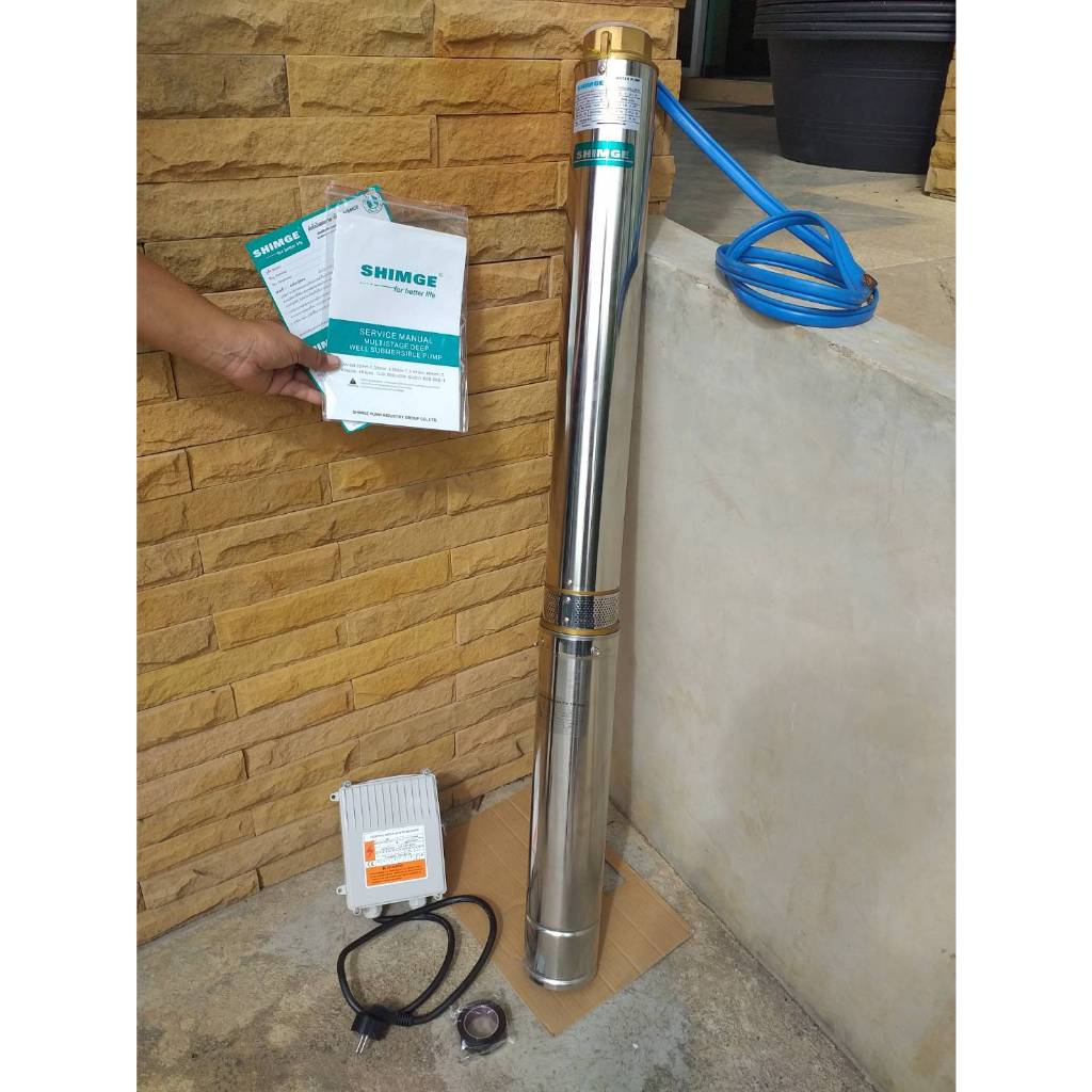 ปั๊มน้ำบาดาล SHIMGE รุ่น SG-4SGM 12/8-1.5A-K WATER PUMP ปั๊มน้ำ ซัมเมิส ดูดน้ำ ปั๊ม