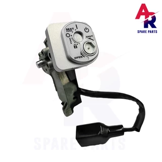 สวิทช์กุญแจ ชุดใหญ่ HONDA - WAVE125I LED ปี 2018 - 2020 เบ้านิรภัย เวฟ125i led สวิทกุญแจเวฟ125i รุ่น LED