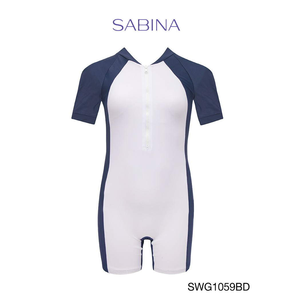 Sabina ชุดว่ายน้ำ Sabinie รหัส SWG1059BD สีน้ำเงิน ลายแพนกวิน