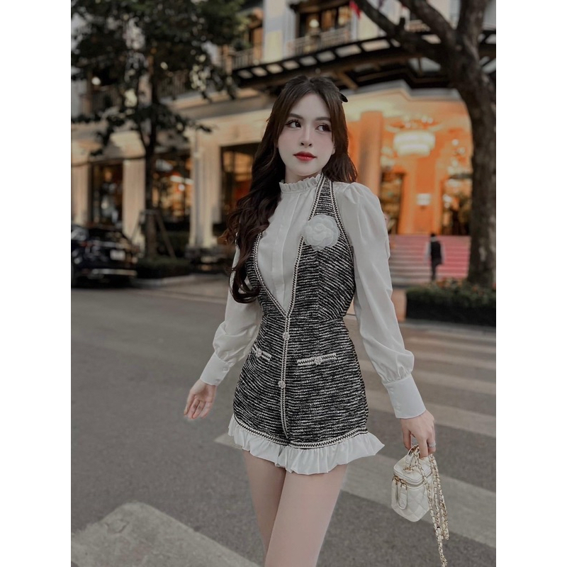 #ชุดนำเข้า #ชุดสไตล์เวียดนาม #ชุดดีเทลเยอะ #ชุดลูกเล่นเยอะ #จั๊มสูท