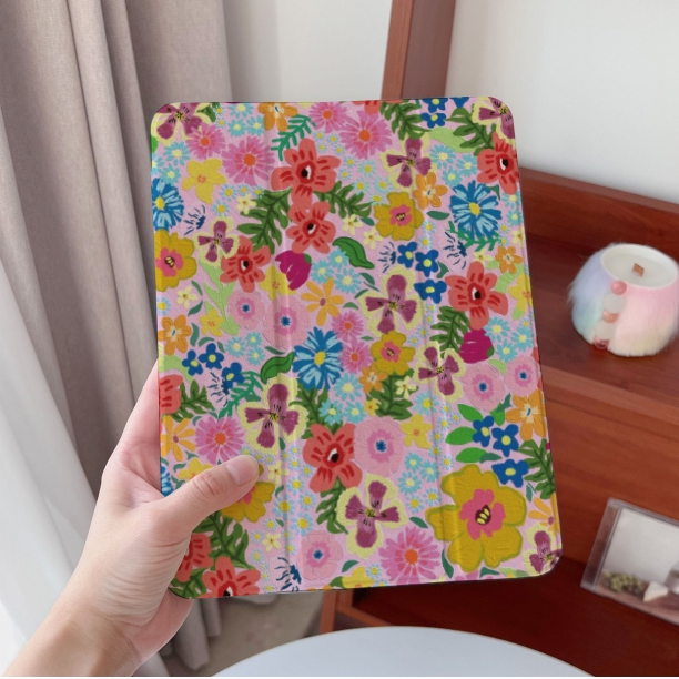 พร้อมส่ง เคสไอแพด Pro11 2024 Air6 Gen9 Air5 เคสiPad Oil painting Gen8 Air4/5 10.9 mini7 Case iPad