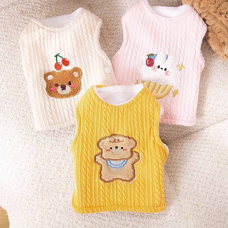 [พร้อมส่ง] เสื้อกั๊กสัตว์เลี้ยง เสื้อผ้าสุนัข เสื้อผ้าแมว ชุดหมา ชุดแมว สุดน่ารัก