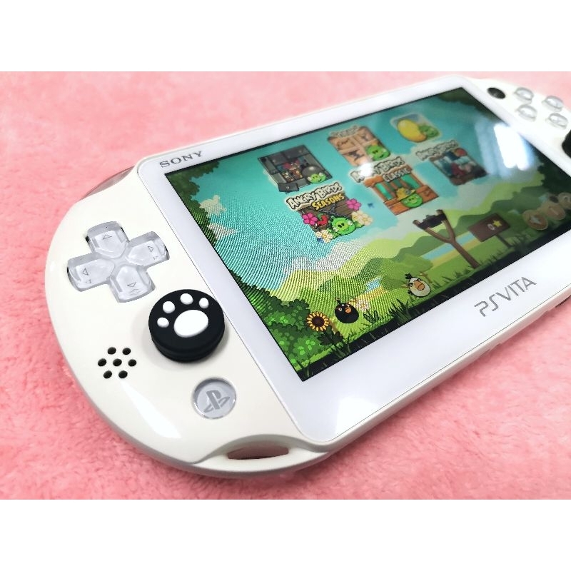 PSvita 2000 มือสอง แปลงแล้ว สีขาว โหลดเกมเองผ่าน wifi​ เครื่องเกมเล่นเกมเก่าได้ มี efootball​2024​