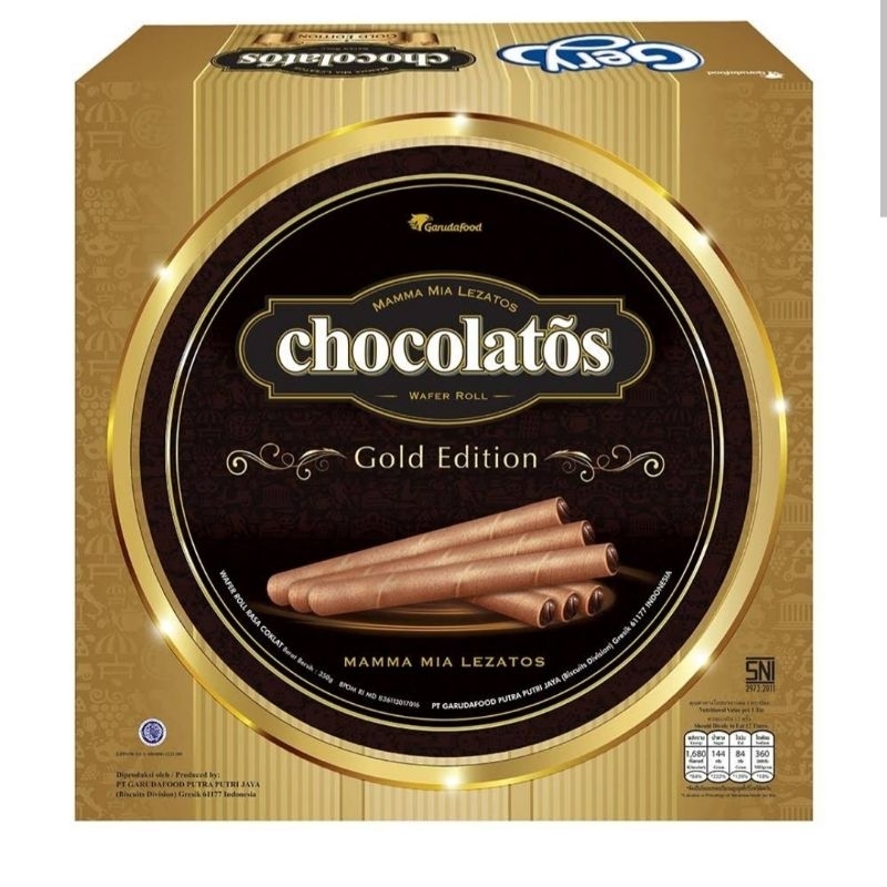 Gery Chocolatos gold edition 350 กรัม เจอรี่ ช็อกโกลาโตส โกลด์ อิดิชั่น โรลช็อกโกแลต เข้มข้น ของขวัญปีใหม่