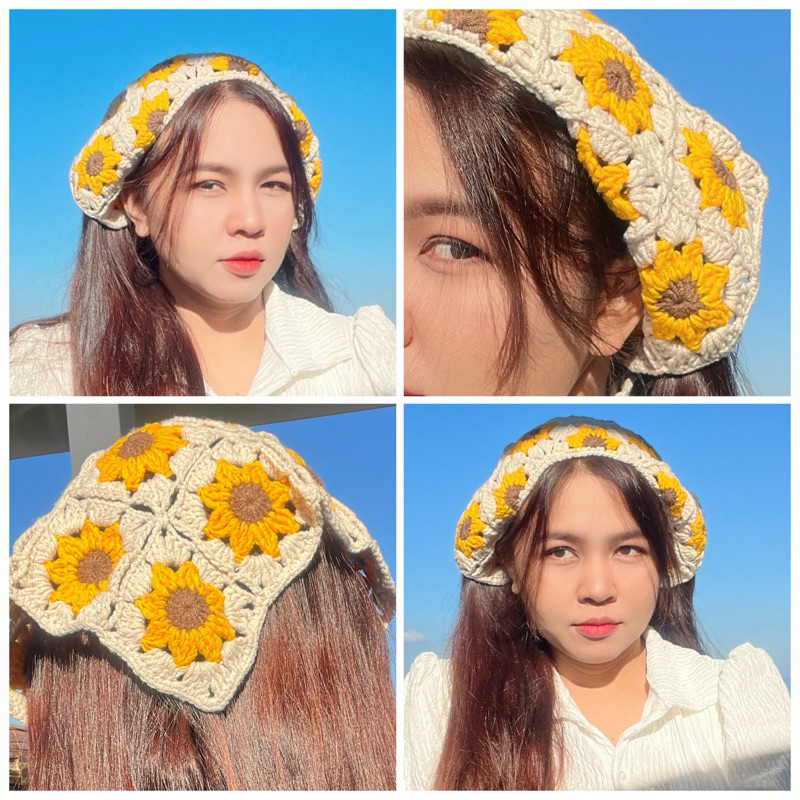 ผ้าโพกผมสามเหลี่ยม คลุมผมสามเหลี่ยม