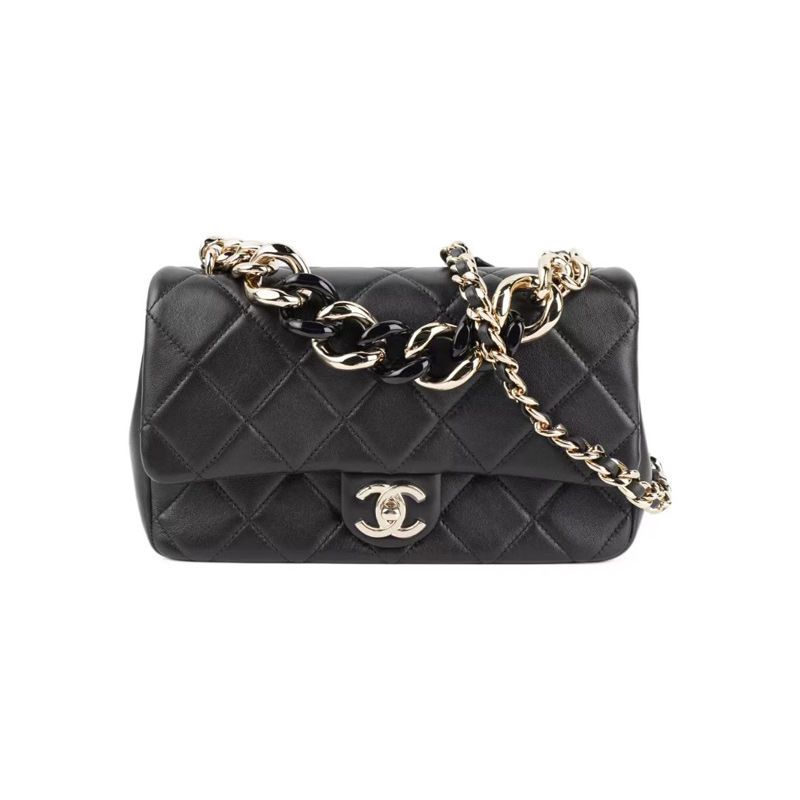 Chanel/CF/Sheepskin/Flap Bag/Chain Bag/Crossbody Bag/AS1354/แท้ 100%