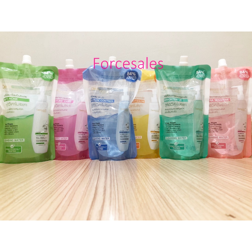 DERMACTION PLUS BY WATSONS เดอมาแอคชัน พลัส บาย วัตสัน วิตา-ไมเซล่า คลีนซิ่ง วอเตอร์ 500มล.(รีฟิล)