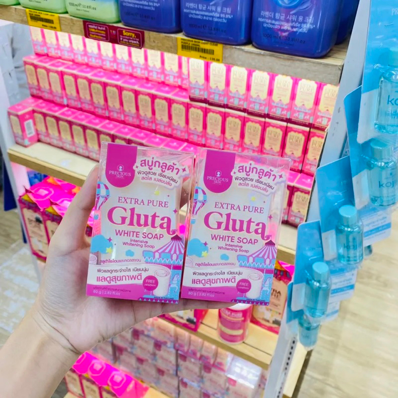 Extra Pure Gluta White Soap สบู่ กลูต้า เอ็กซ์ตราเพียว 80g - รูปที่ 3
