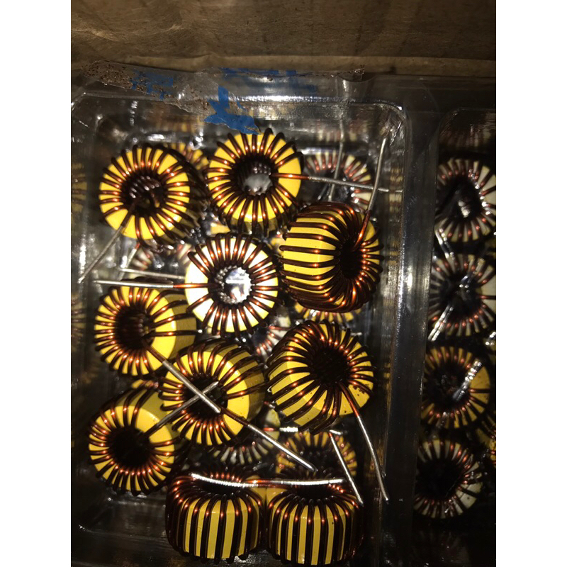 L โมเบส 20mm สีเหลืองขาว(รุ่นใหม่ล่าสุด) Toroid core Inductors (เบสแน่นๆ หนักๆ กระชับ ลั่นทุ่ง) AS XY ราคา 4ชิ้น