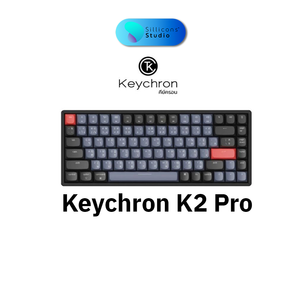 [โค้ดMallลด10%][ศูนย์ไทย]Keychron K2 Pro Mechanical Keyboard แมคคานิคอลคีย์บอร์ดไร้สาย (QMK/VIA) คีย