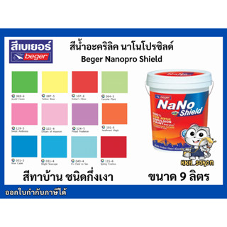 สีทาบ้าน สีน้ำอะคริลิค นาโนโปร ชิลด์ สีกึ่งเงา สวยทน เช็ดล้า…