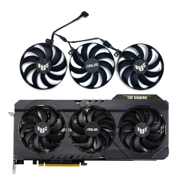 (PART) อะไหล่พัดลมการ์ดจอ สำหรับ ASUS TUF GAMING GEFORCE RTX 3060 3060TI 3070 3070TI 3080 3080TI 309