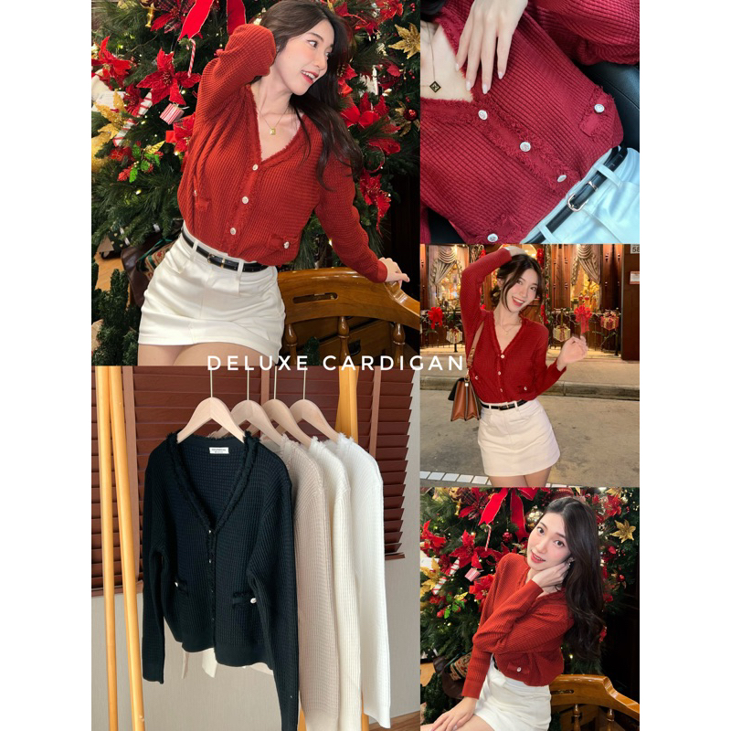 Deluxe cardigan 790.- คาร์ดิแกนดีไซน์เรียบหรู ทรงสวยมาก ผ้าหนานุ่มใส่สบาย